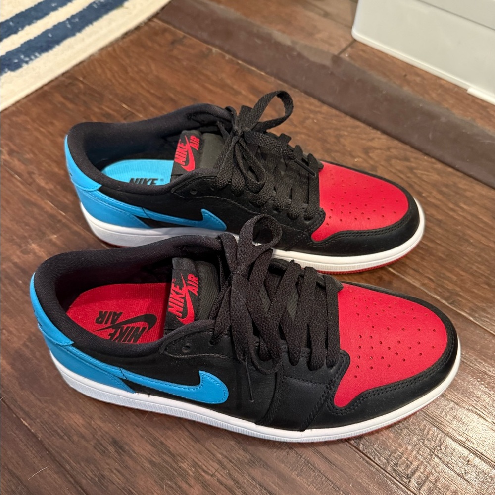 Women’s Jordan 1 low red and blue